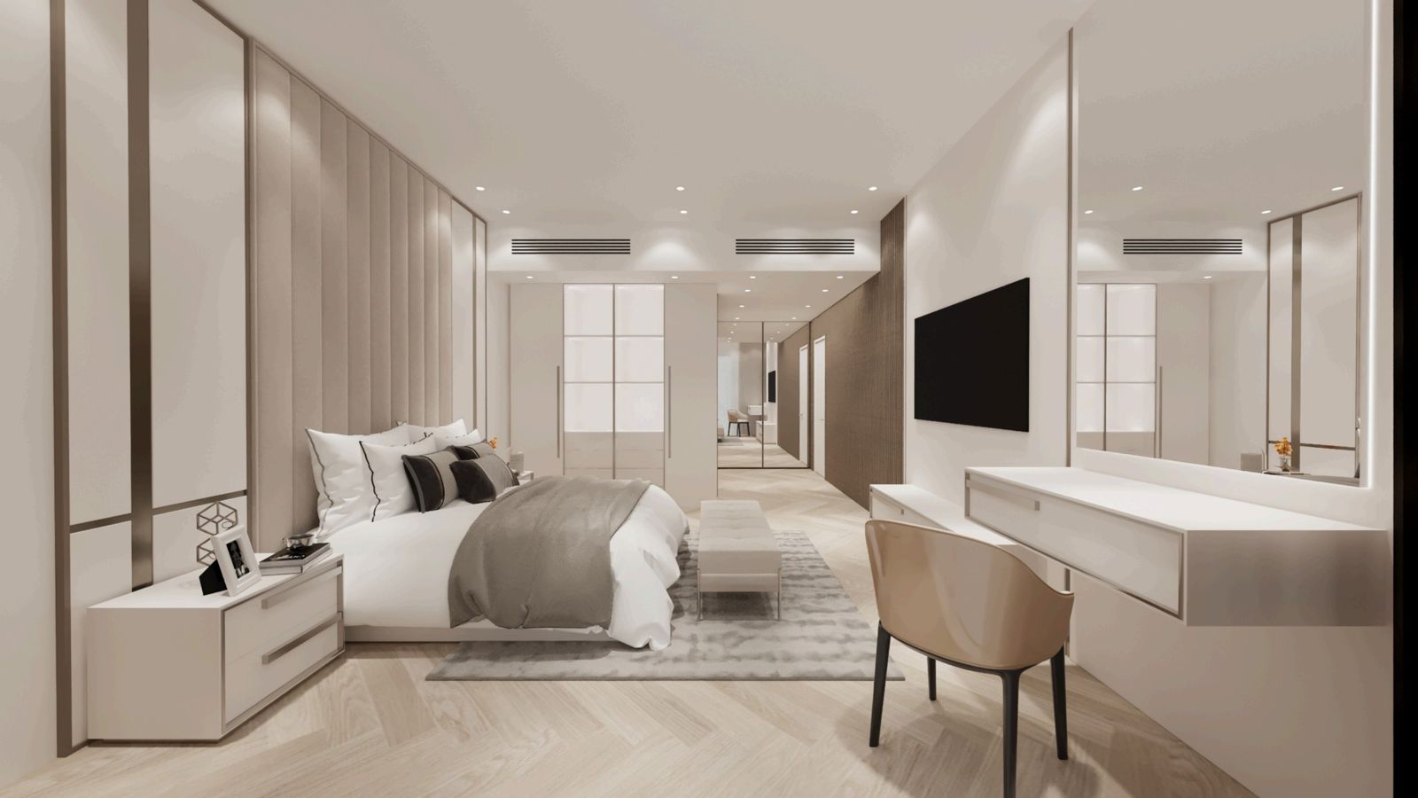 Master bedroom, Apartment 403-404, Sharjah.