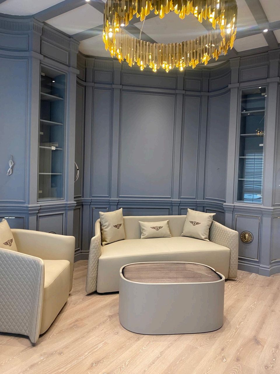 Russian Villa: kitchen, doors, joinery and furniture, classical paneling.